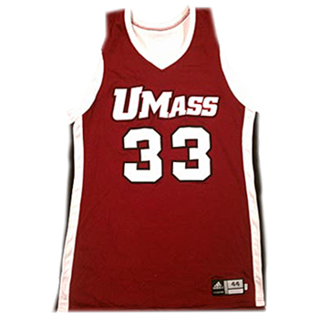 UMass Basketball Adidas Maroon No. 33 Jersey 