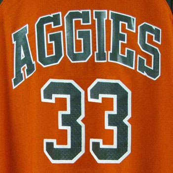 Orange-Out CSU Game-Worn Basketball Jersey #33 (XLg)